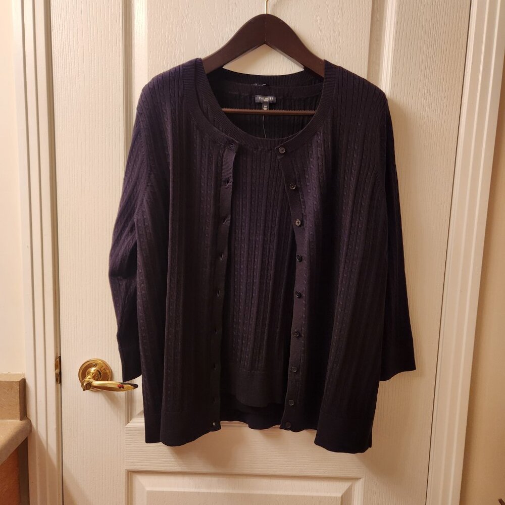 Talbots Sweater Set - Cardigan and Shell